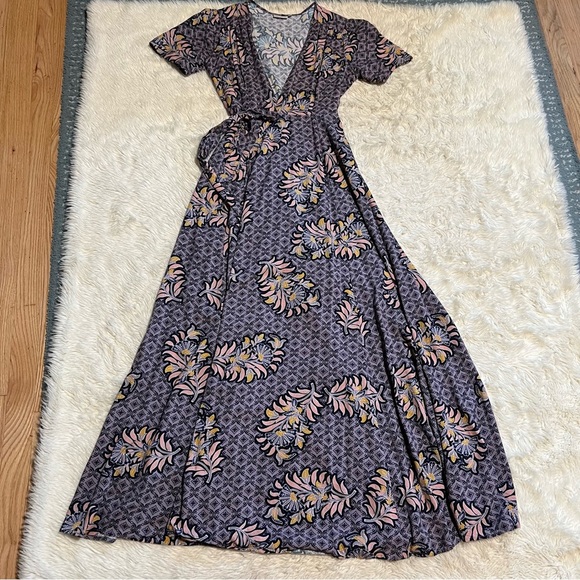 The Odells Zinaida Maxi Wrap Dress - Size Small - Picture 2 of 5
